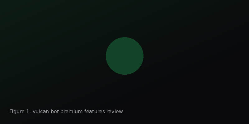 Dashboard-style view of Vulcan Bot Premium anti raid settings for a Discord community